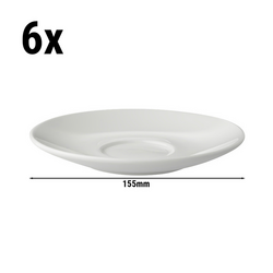 (6 adet) BART - Çorba kase tabağı- Ø 155mm - Fildişi