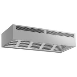 Commercial Extraction Canopy - Wall-Mounted - 2800mm - without Motor (for External Fan) - with Baffle Filters - Induction Series