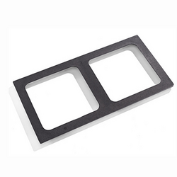 Placă de acoperire pentru 2 plite pătrate (220 x 220 mm)