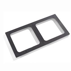 Piastra di copertura per 2 piastre | LORENZO 700 - 500x450x20mm - ghisa - compatibile con serie Lorenzo 700