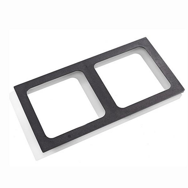 Piastra di copertura per 2 piastre | LORENZO 700 - 500x450x20mm - ghisa - compatibile con serie Lorenzo 700