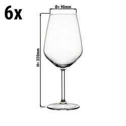 (6 st) vinglas - ALLEGRA - 490 ml - transparent