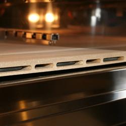 Forno elétrico para pizza-Power-6 + 6 Ø 34 cm-incluso. Capa, estrutura inferior e conjunto de rodas