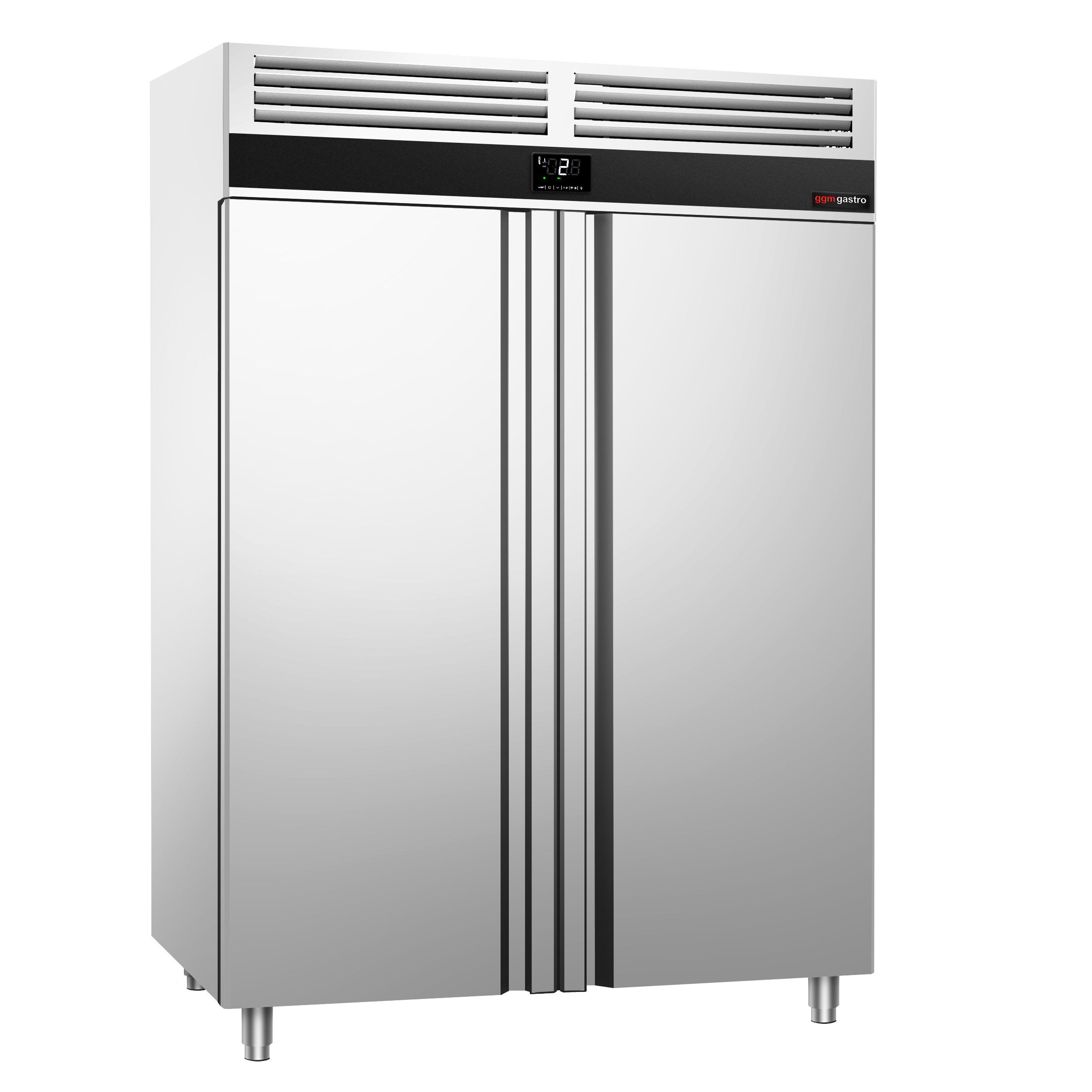 Armoire réfrigérée positive Inox AISI 304 PREMIUM - GN 2/1 - 1350 L - avec 2 portes