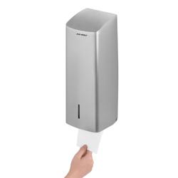 AIR-WOLF | Distributore di carta igienica -per un massimo di 750 fogli singoli - Acciaio inox