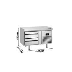Base refrigerata PREMIUM PLUS [+2°/+8°C] - 1000mm - 100L - 2 cassetti - 2x GN 1/1 - Per IT