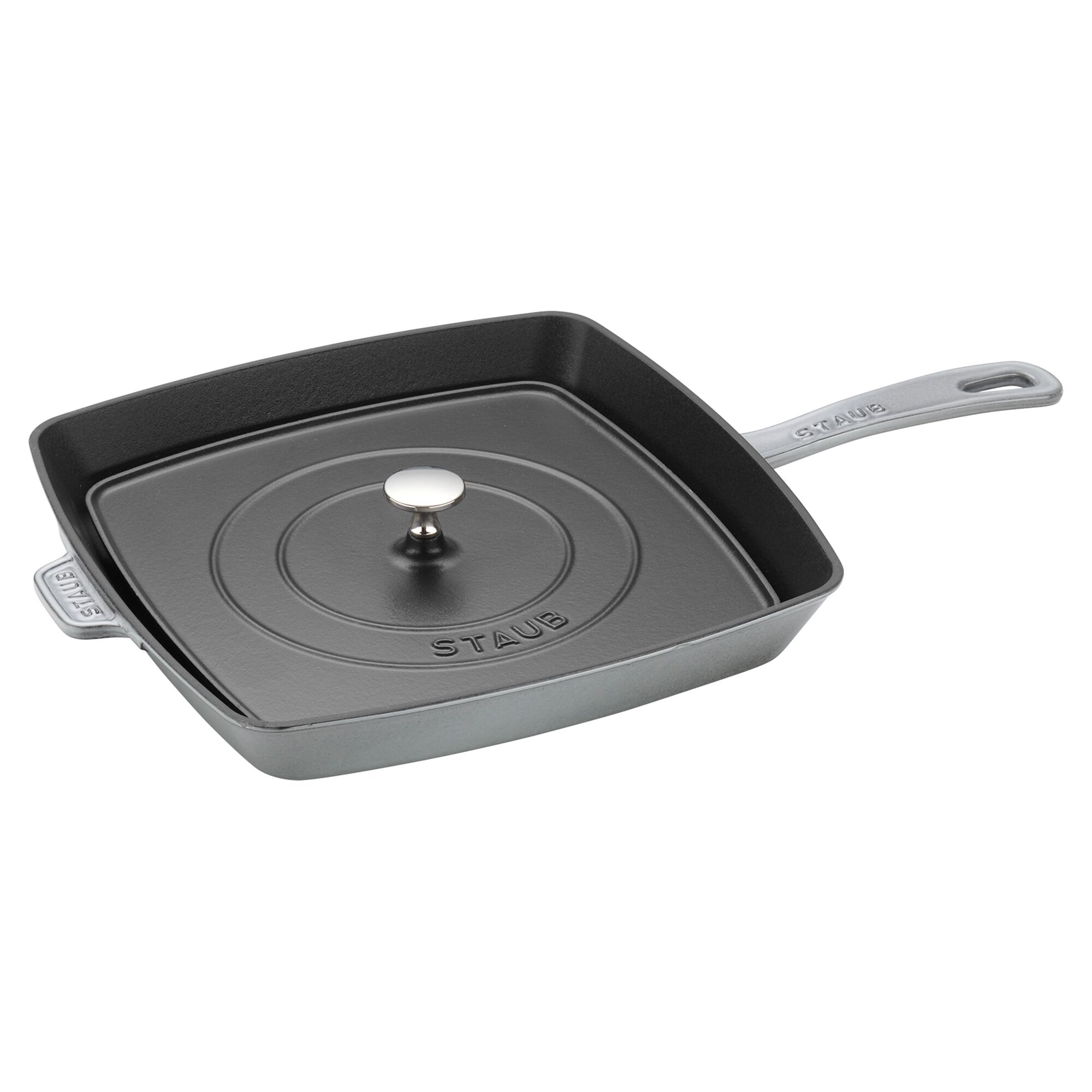 STAUB | GRILL PANS - American Grill - 300x300 mm - Fonte - Gris Graphite        