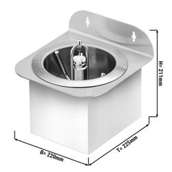 Glazenspoeler - met automatische waterstop