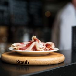 STAUB | Magnetic Beech Wood Trivet – Ø 16 cm - Brown