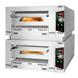 Gas Pizzaugn - 6+6x 34cm (Djup) - Manuell - med mellanram