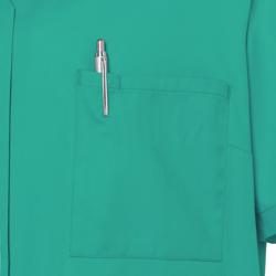KARLOWSKY | Ladies' Tunic Essential – Kiwi Green - Size 44 - Short Sleeve - V-Neck - 95°C Washable