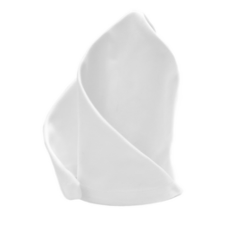 (25 stuks) Damast Servet Tessin Atlas - 50 x 50 cm - Wit