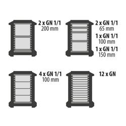 Porter - Chargement par l’avant - GN 1/1 - 83L - 500x650x610mm - pour 12x GN 1/1