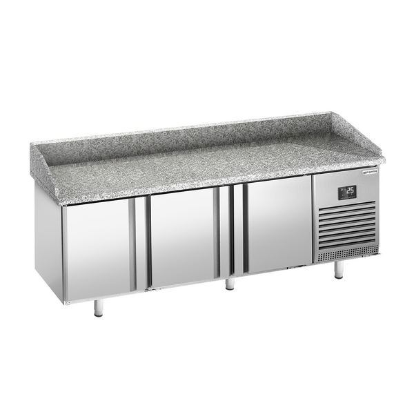 Pizza Hazırlık Tezgahı Premium PLUS-1980x700mm-  3 Kapılı 