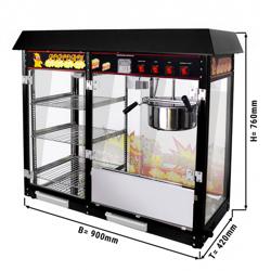 Mașină de popcorn - 5 kg / h - cu 3 rafturi încălzite