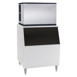 Máquina de fazer cubos de gelo - 403 kg / 24 h - incl. recipiente de armazenamento de gelo