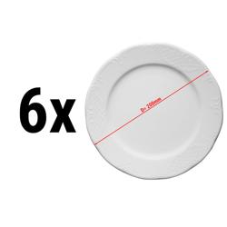(6 komada) CLASSICO - Tanjur - Plitki - Ø 200 mm - Bijela boja