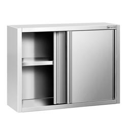 Armoire murale en acier inoxydable PREMIUM - 1000x400mm - avec portes coulissantes - 800mm de haut
