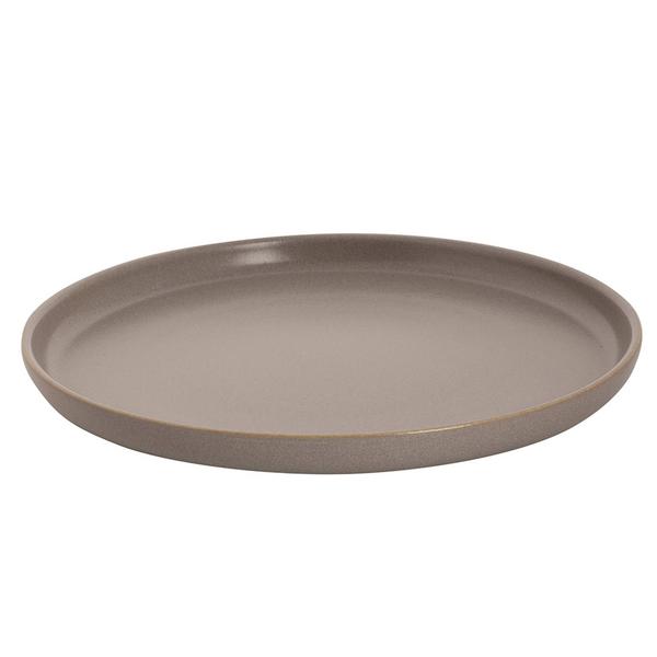 (6 pcs) SANDY LOAM | Plates - flat - Stoneware - Ø280mm - Grey