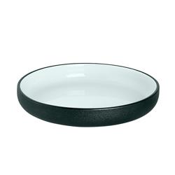 (12 piezas) Plato hondo Maastricht Cosmic - Ø 20 cm - Blanco / Negro