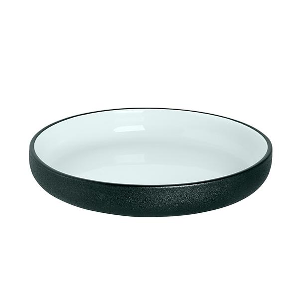 (6 pcs) COSMIC | Plate - Porcelain - Ø200mm - Black