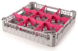 Glas rack - 50 x 50 cm - 9 fack