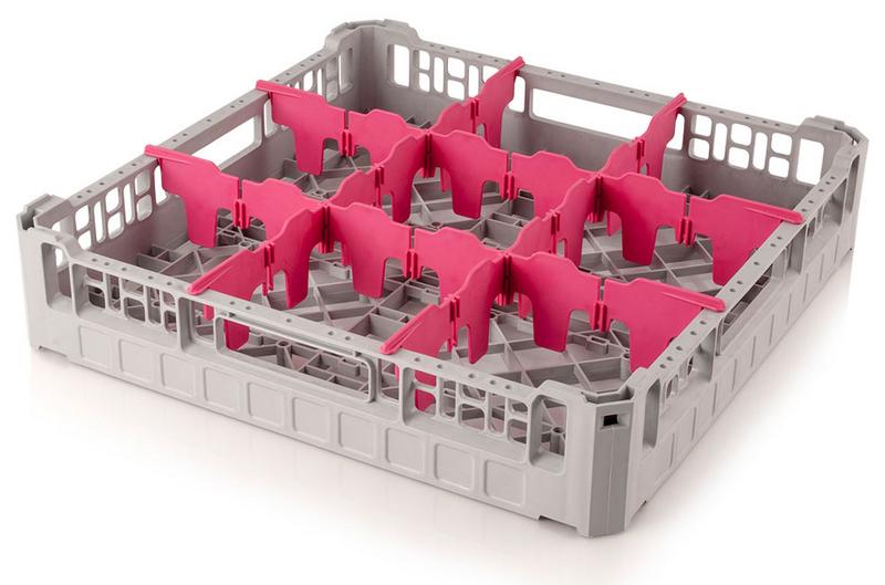 Glass Rack - 500x500x100mm - 9 Compartments 