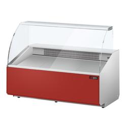 Koeltoonbank - 1568x979mm - 324 liter - front rood - rechte ruit