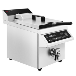 Freidora de inducción - 8 litros - 3,5 kW - con elevación automática de la cesta