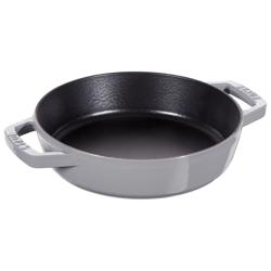 STAUB | PANS - Poêle à frire avec 2 poignées - Ø 200mm - Fonte - Gris graphite	