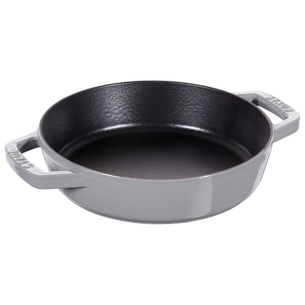 STAUB | PANS – patelnia z dwoma uchwytami – średnica 200 mm – żeliwo – kolor grafitowo-szary
