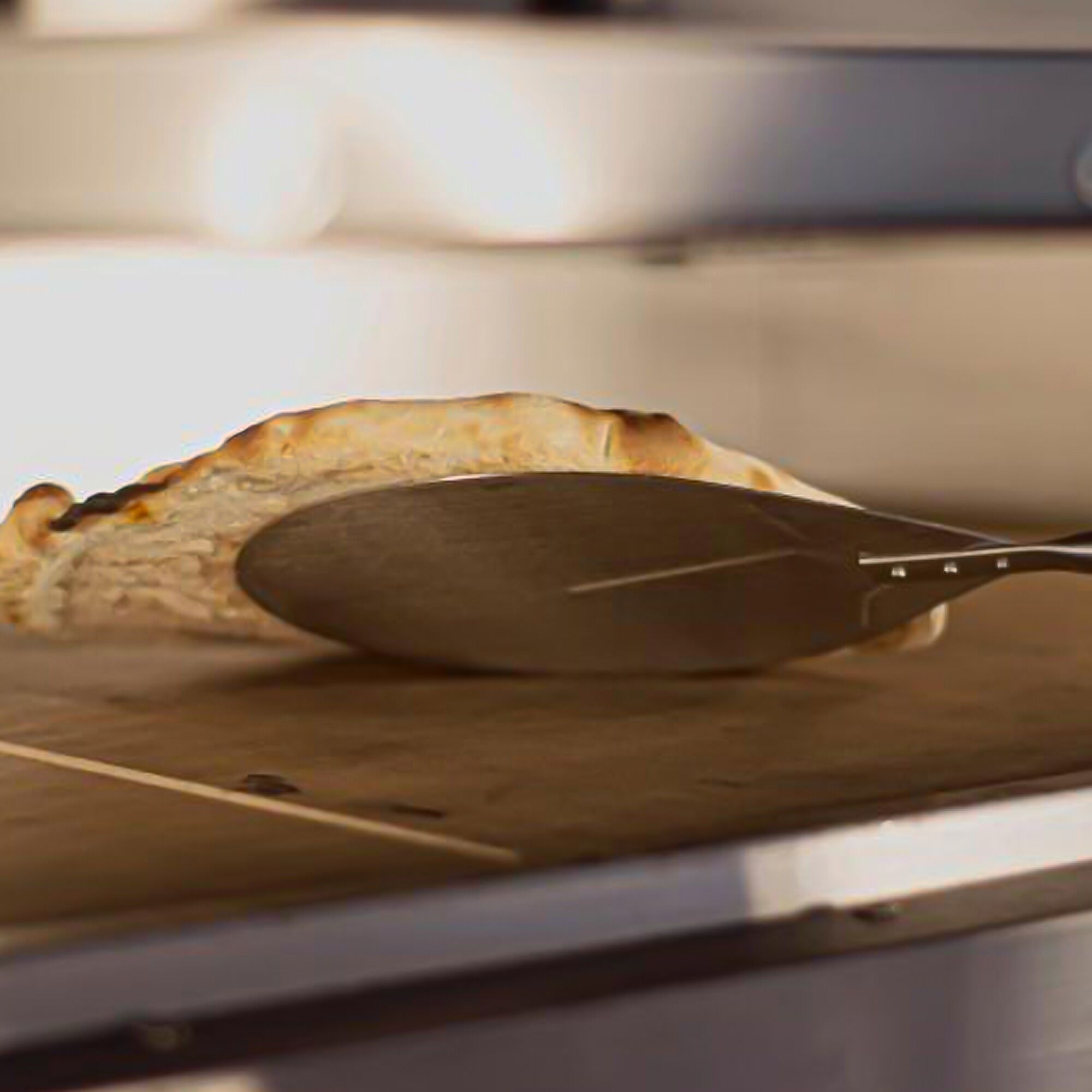 Pelle à pizza carrée PREMIUM - AZZURRA - Acier inoxydable - 200x200mm - manche 150cm