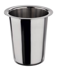 Portaposate cilindrico - acciaio inox (CNS) - non forato - Ø100mm - Altezza: 135mm