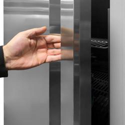 Armoire réfrigérée positive Inox AISI 304 PREMIUM PLUS - GN 2/1 - 1240 L - avec 4 demi-portes
