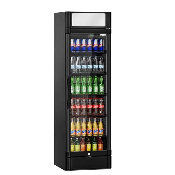Réfrigérateur à boissons - 347 litres - avec 1 porte en verre et écran publicitaire       
