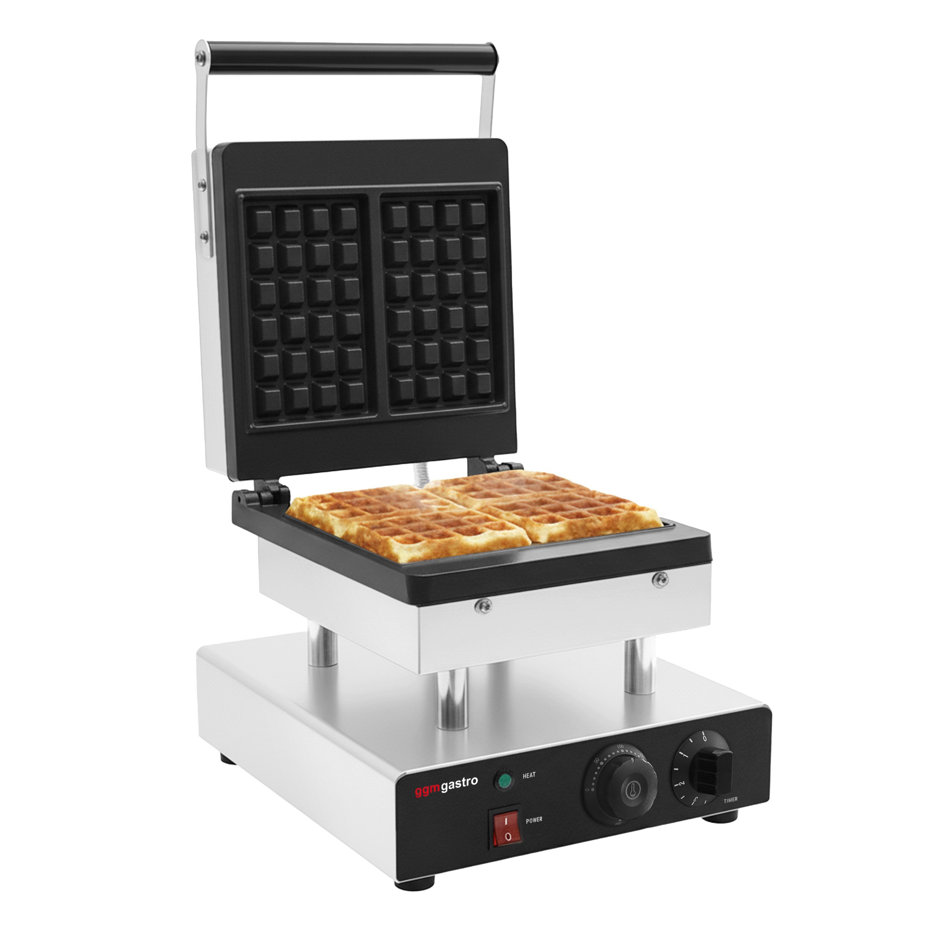 ECG S 1370 Waffeleisen - 700W Für 2 Quadratische Waffeln