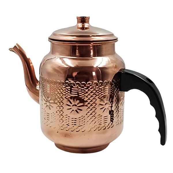 قوری برای چای ساز مسی - 1 لیتری - درب دار