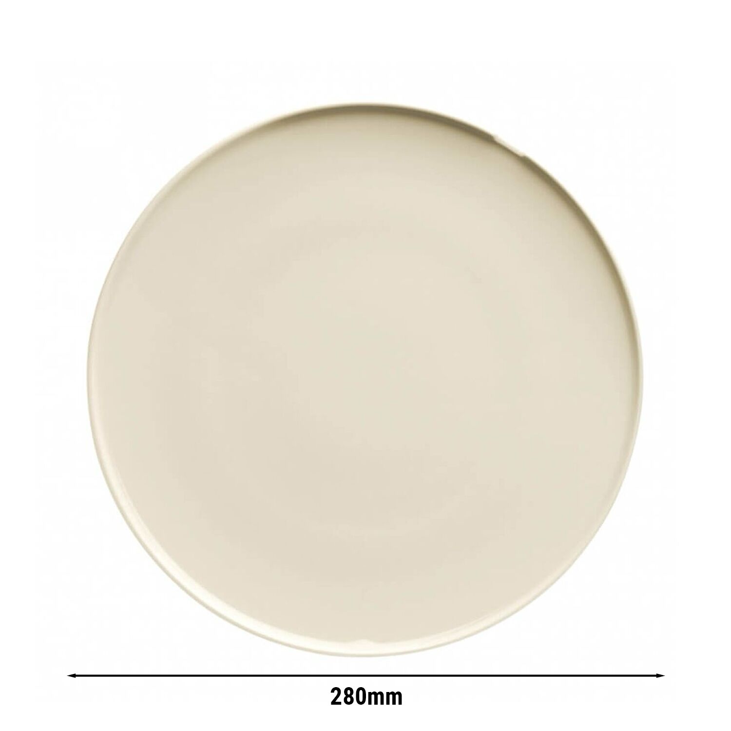 (24 pezzi) CHEF TASTE OF - Piatto piano - Ø 280 mm - Crema