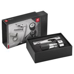 (2 pieces) ZWILLING | Sommelier Corkscrew + Wine Pourer Set – 18/10 Stainless Steel – Gift Box
