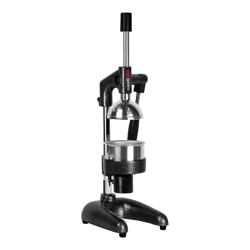 Commercial Manual Citrus Juicer - with Drip Tray - Ergonomic Handle(s) - Black - Stainless Steel