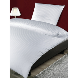 (100 Stuks) Elegant Damast dekbedovertrek Sydney - 80 x 80 cm - Wit	 