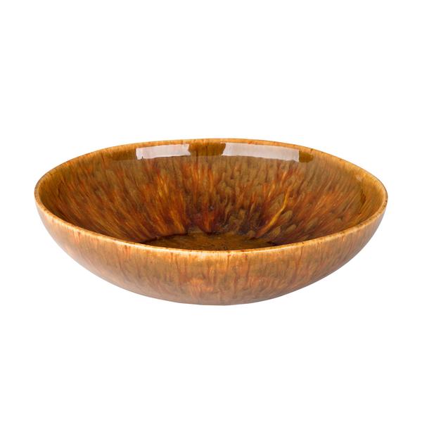 (6 pcs) RUSTIQUE | Deep Plate - Stoneware - Ø210mm - Brown