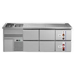 Ψυγείο Πάγκος Μπύρας PREMIUM PLUS - 2500 x 700 χλσ. - 6 Συρτάρια