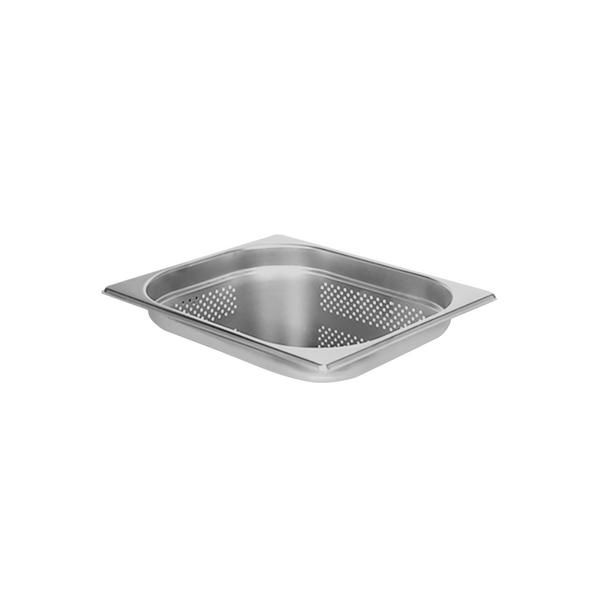RVS GN bak 1/2 - Geperforeerd - Hoogte: 20mm