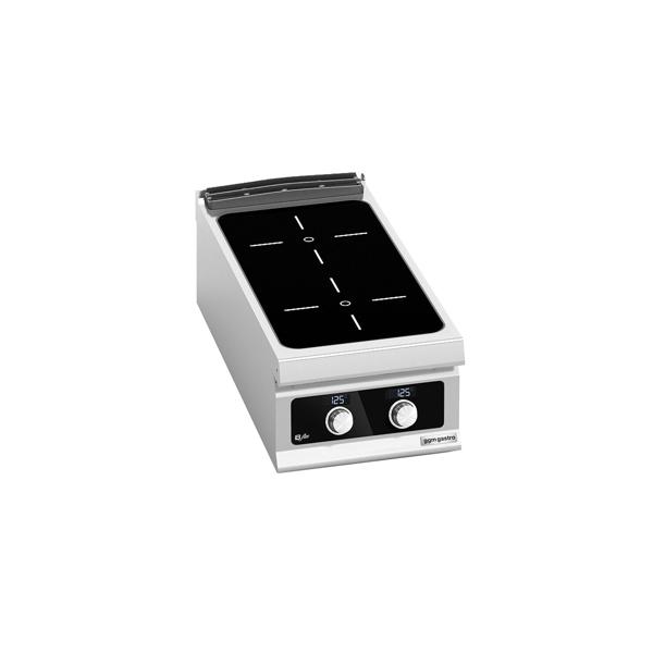 Mașină de gătit / Aragaz vitroceramică profesională - seria 900 - 400x900x(H)340 mm - 8 kW - 2 zone - Bflex Digital