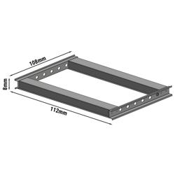 Cadre pour four à pizza - 1120x730x80mm - Inox - compatible avec GEP4 & GEP4#GEP4