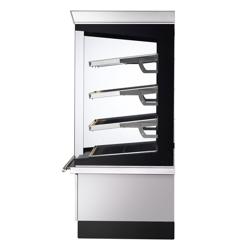 UBERT | Commercial Heated Display Case - 4 Heated Shelves – White – 1055×800×1750 mm – 9 kW