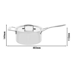 DEMEYERE | INDUSTRY 5 - Steelpan met deksel - Ø 220mm - RVS 