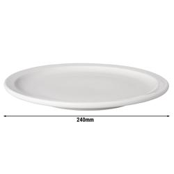 (12 st) BUDGETLINE - Tallrik Mammoet - Ø 24 cm - Vit