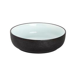 (12 pcs) Coupe - COSMIC - Porcelaine - 55cl - Ø 160mm - Noir/Blanc